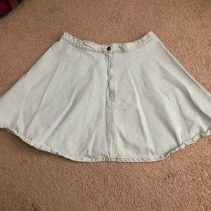 American apparel denim skater skirt L